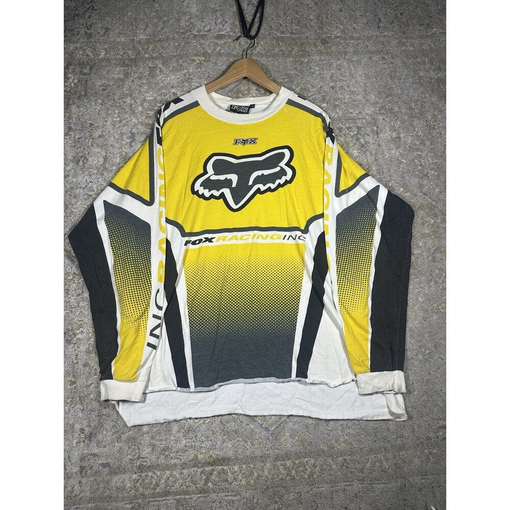 Authentic Vintage late-1990s (1997 era) Fox Racing Long Sleeve Motocross Jersey